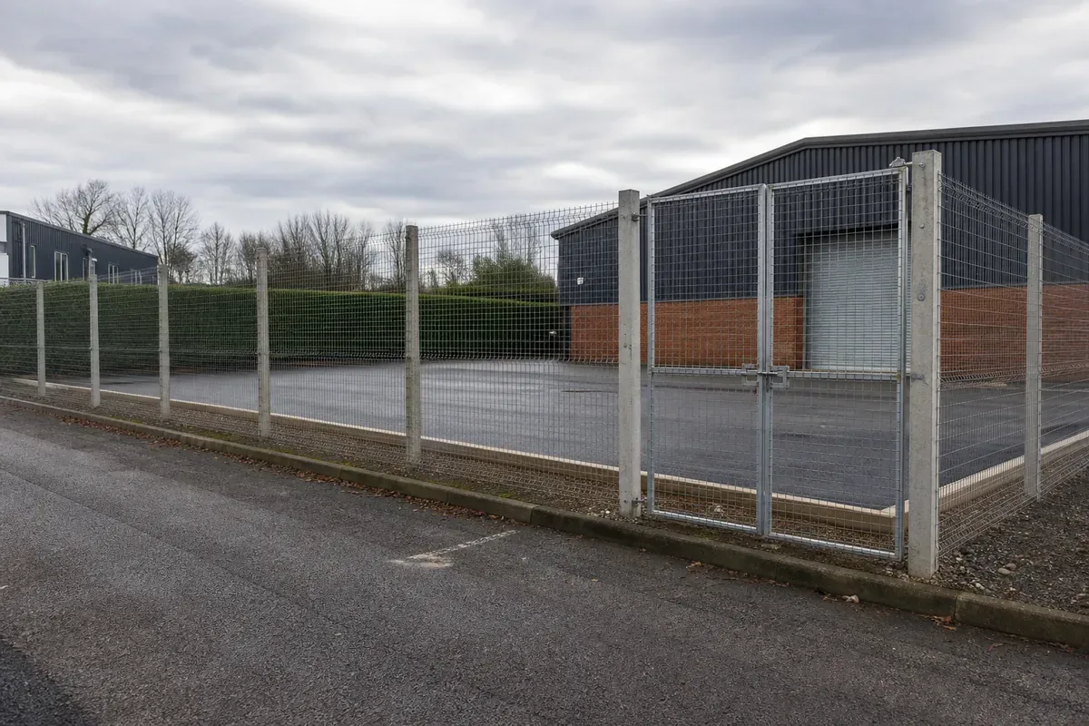 Commercial fencing installed at a Nuneaton business premises