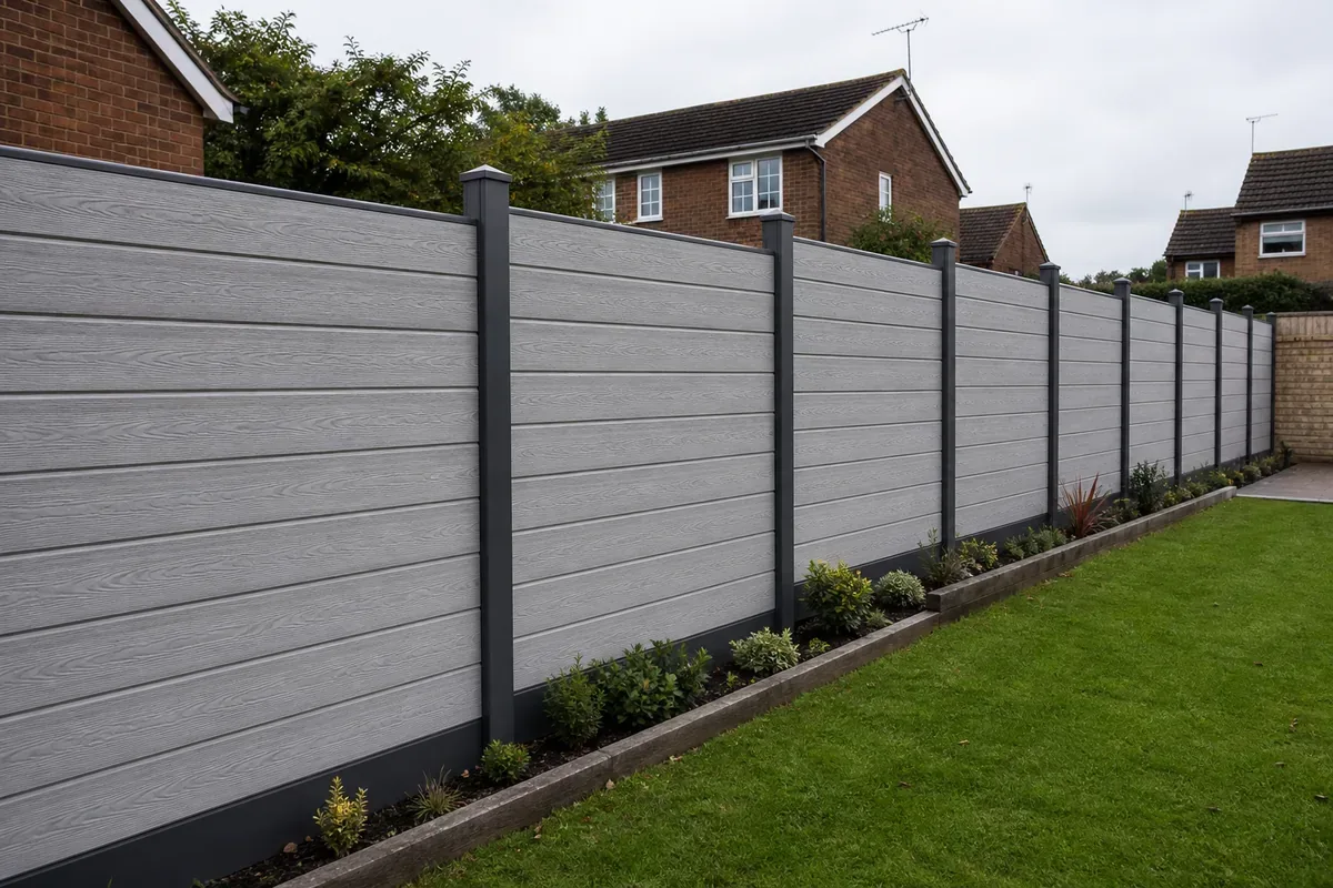 Low maintenance composite fencing in Nuneaton